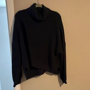 Splendid Black Cowl Neck Sweater